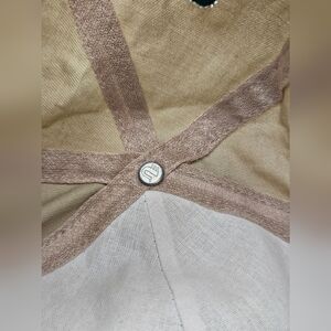 Vintage SAHARA CASINO Las Vegas Hat Hook and Loop Cap Adult Beige x Green *RARE*